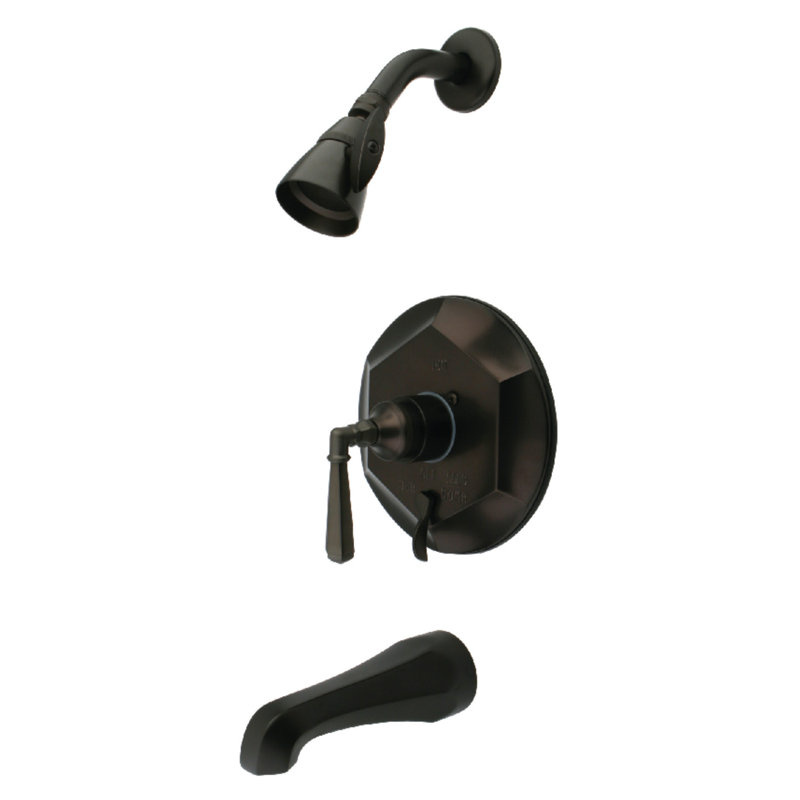 Kingston Brass Single-Handle Pressure Balanced Tub and Shower Faucet, Oil Rubbed Bronze