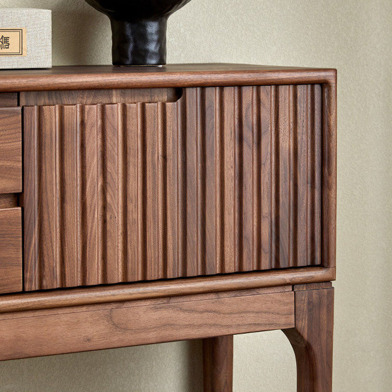 Nouveau buffet de rangement minimaliste de style chinois, 35.43" H x 54.33" W x 13.77" D