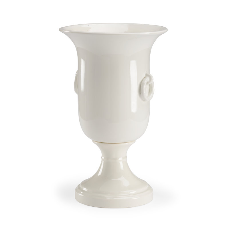 Vase de table en porcelaine 17,75 ", Blanc