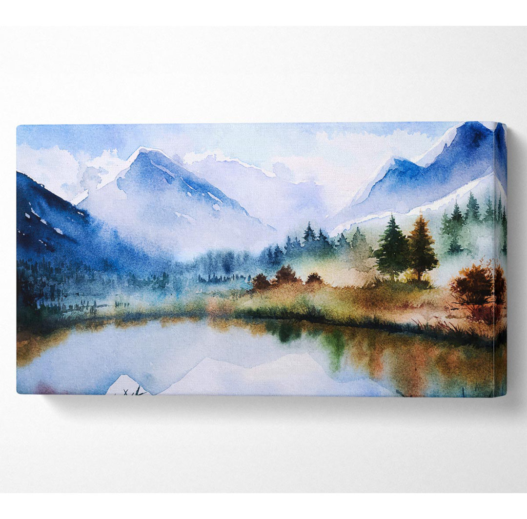 Kunstdruck Sheraden Bergwintersee