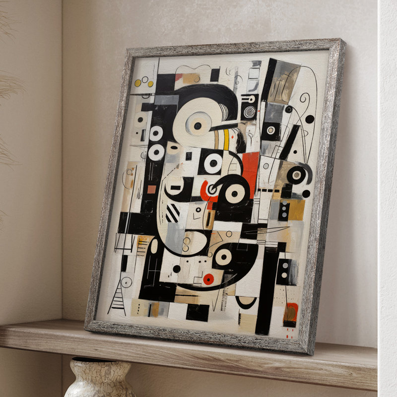 Reproduction encadrée ABSTRACT Series CECLXV III - bois massif, H 11 po x l 9 po