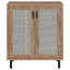 Armoire de rangement à chaussures 2 portes Stagg avec conception ventilée et tablettes réglables, parfaite pour les couloirs modernes