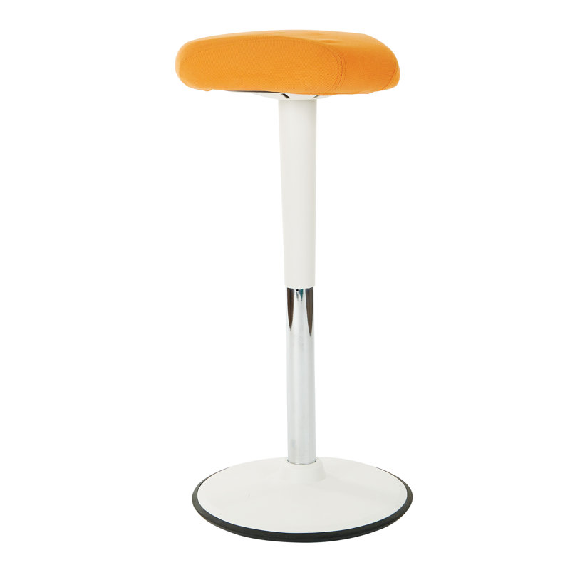 Oaties Adjustable Height Ergonomic Active Stool, Orange