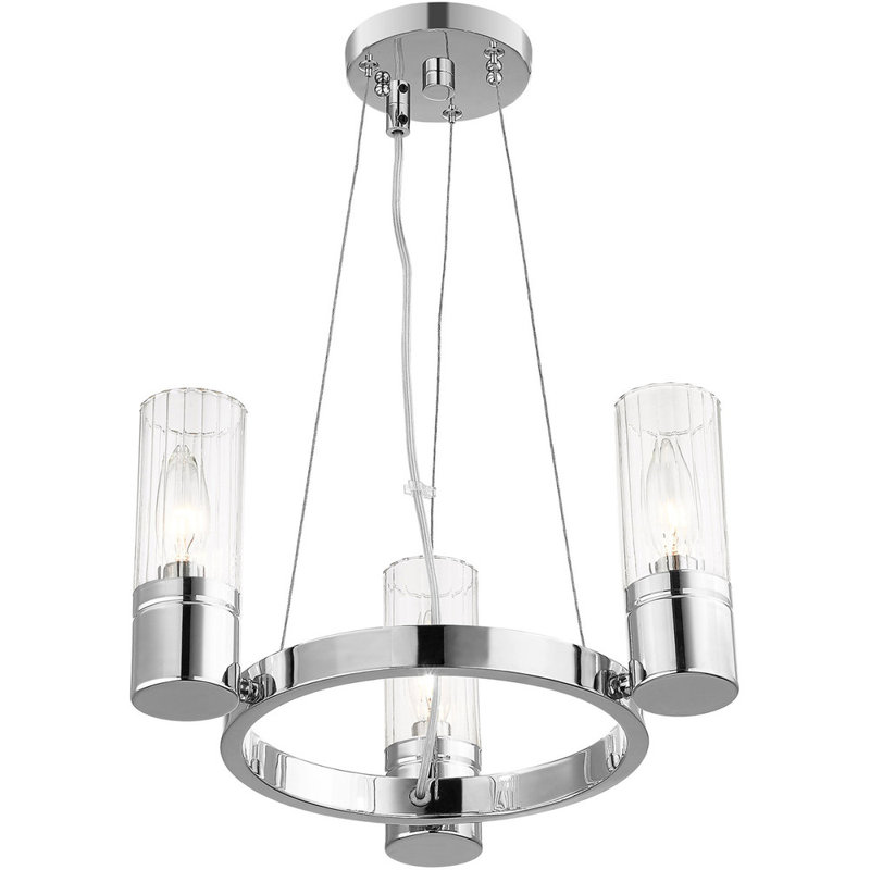 3 - Light Wagon Wheel Chandelier