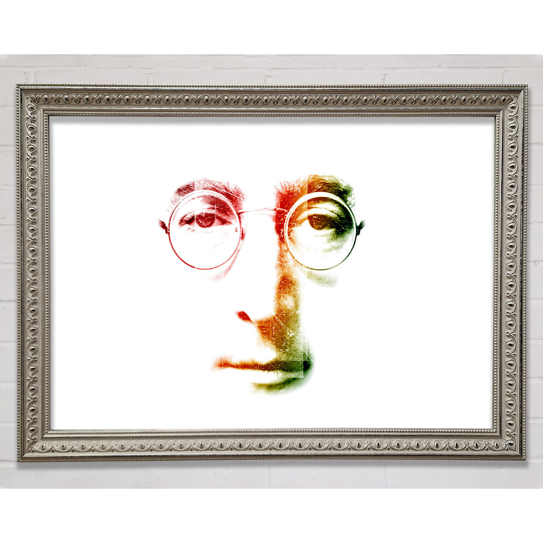 John Lennon Gesicht - Einzelner Bilderrahmen Kunstdrucke