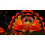 Bébé gonflable de dinde gonflable de 8 pi avec chapeau de pèlerin Thanksgiving