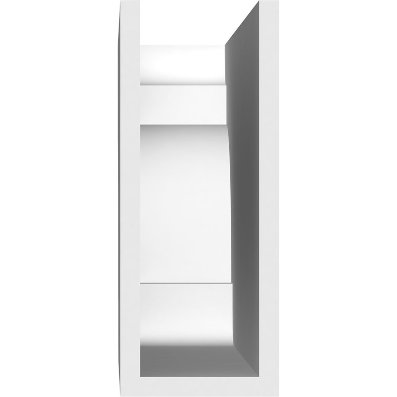 Queue de chevron standard en PVC de qualité architecturale New Brighton, H 10 po x L 4 po x P 30 po