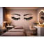 Adhésif décoratif cils, cils, décoration de chambre à cils, autocollant de salon de beauté, murale esthétique 556MV-1748688637