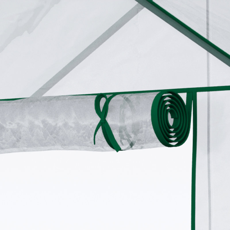 Vinyette 5' X 2.5' 6.5' Walk-In Greenhouse From , Portable, 3 Tier Shelves, Clear Plastic Cover, Strengthen Backyard Garden Protection And Organization Portable Greenhouse, 6.5', Weatherized Rejuvenate