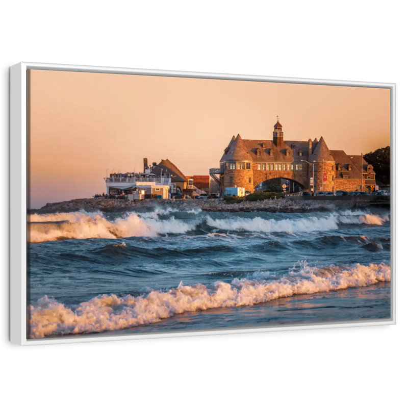 Narragansett Towers, Cadre flottant blanc, 13 po x 9 po