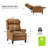 Ambrosane 33" Wide Genuine Leather Manual Standard Recliner-79243446