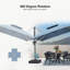 Grand parasol carré suspendu 12 'x 12'-134107231