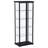 Speth 4-Shelf Display Curio Cabinet With LED Lighting Black