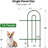 14 panels Decorative Garden Fences and Borders for Dogs 32in(H)×20ft(L) No Dig Metal Fence-55802974