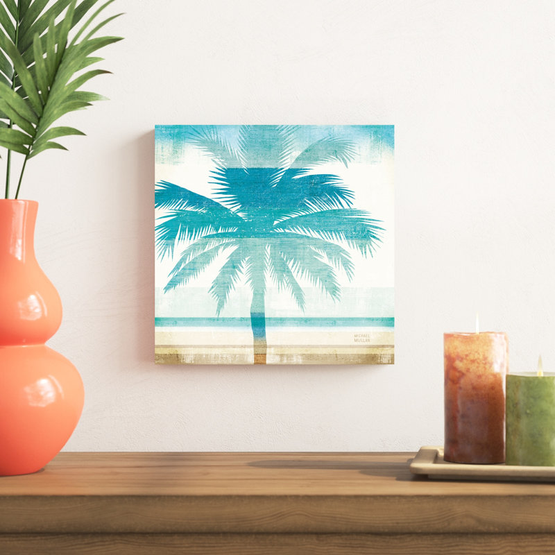Beach Palms II, H 12 po x l 12 po x P 1,25 po