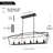 Reede 6 - Light Matte Black Square/Rectangle Pendant