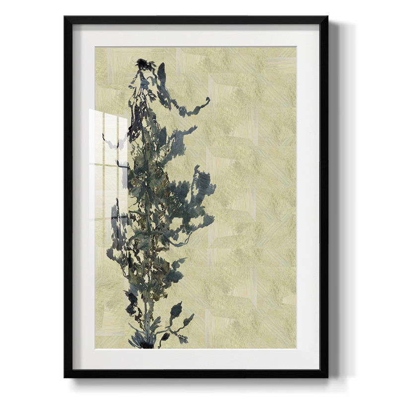 Chinoiserie 2 - brun clair II - impression encadrée, H 28,5 po x l 20,5 po