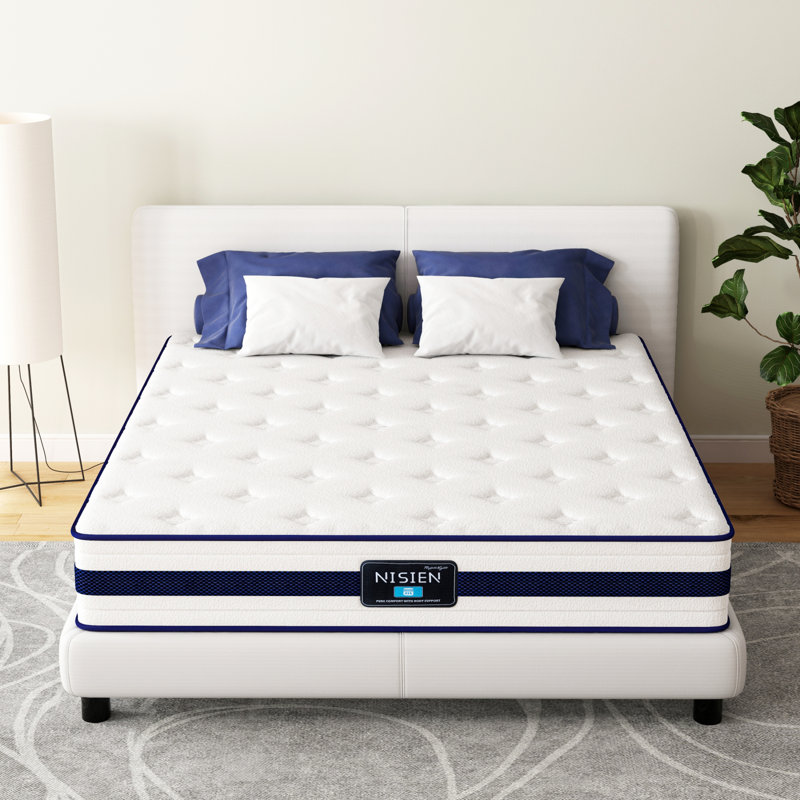 Hybrid Mattress Spring Gel Memory Foam, Mattresses In A Box, 10", Full