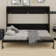 Lit escamotable polyvalent avec motif imprimé tendance, lumières DEL sous le lit et chargeur USB-745403361