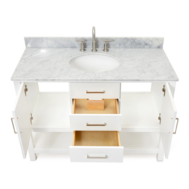 Bayhill 49'' W Single Vanity, White