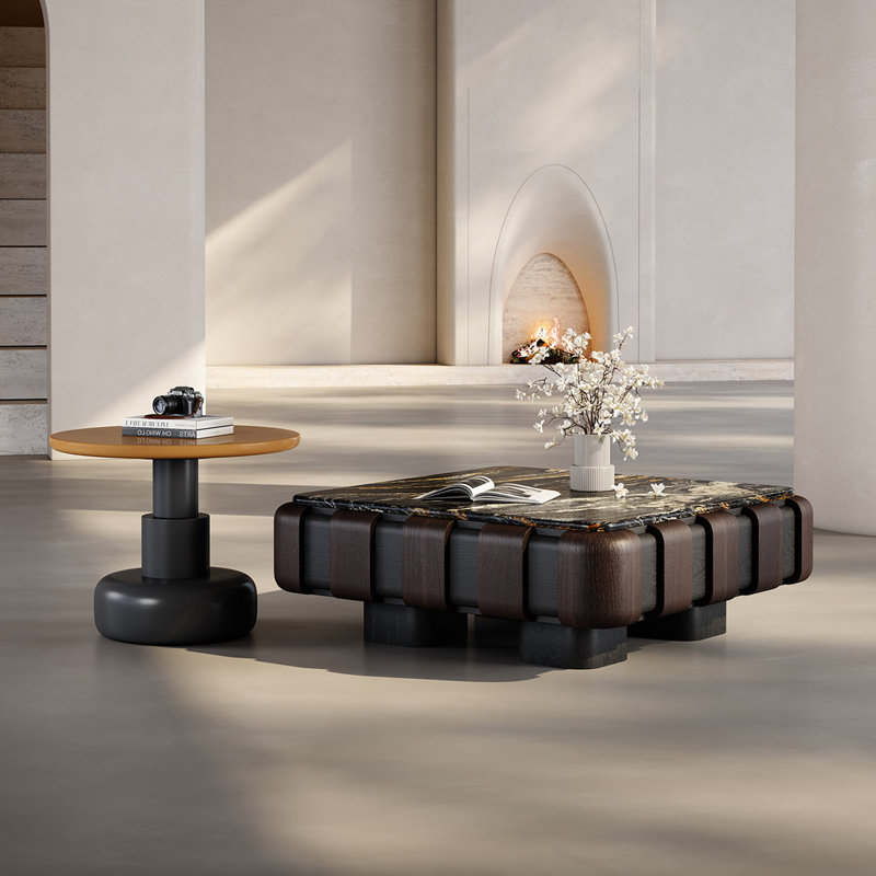 Ensemble de tables basses en marbre Creative and Simple