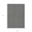 Tapis intérieur / extérieur géométrique noir et ivoire lavable 9 pi x 12 pi
