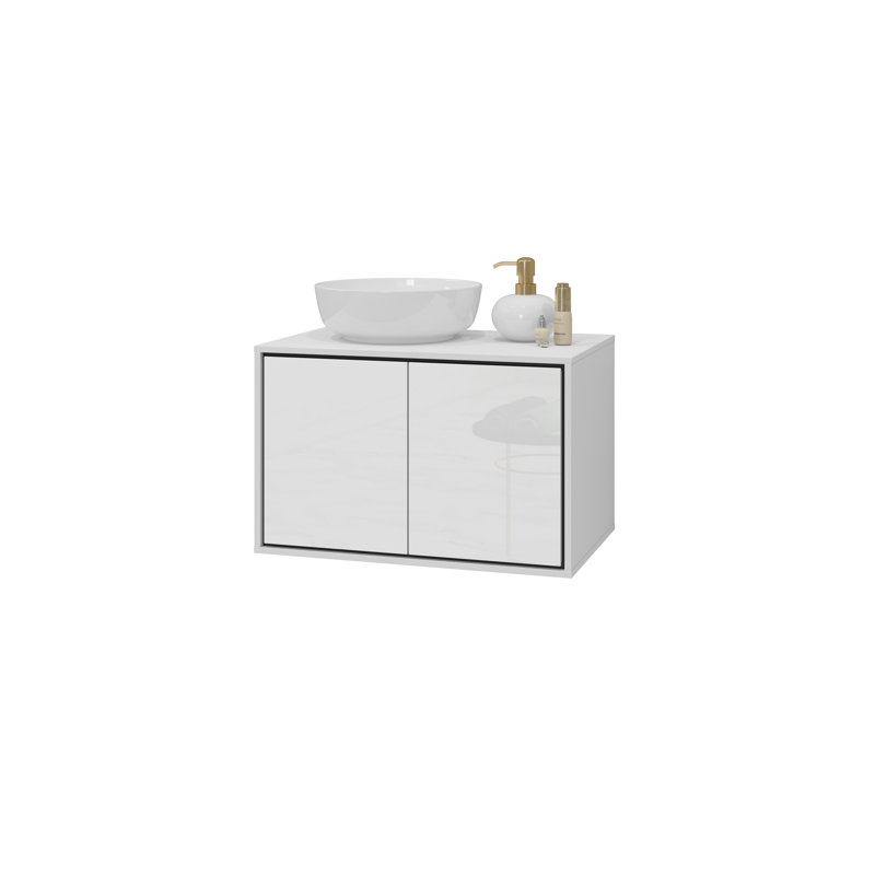 Rodner 78mm Single Bathroom Vanity with Basin, White