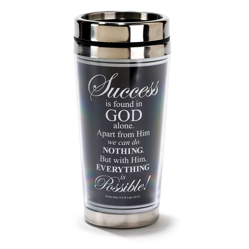 16 oz. Tasse de voyage en acier inoxydable
