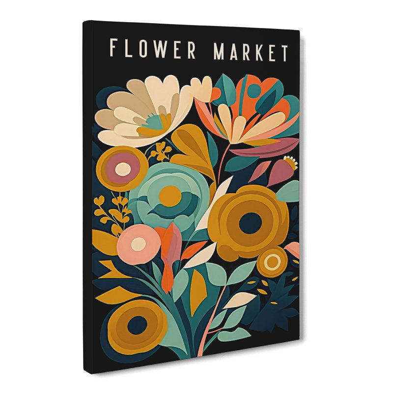 XMKTMKT-181 Contemporary Flower Market Exhibition No.3 - Wrapped Canvas