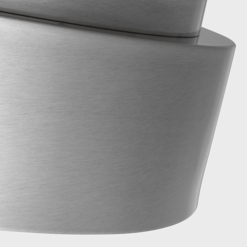 Dartmore Large Flush Mount, Brushed Nickel, 5.625" H x 18" W x 18" D, Brushed Nickel