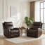 Fauteuil inclinable électrique en cuir avec repose-tête électrique réglable zero clearance recliner -1343707387