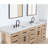 Oderzo 84" Resin Double Vanity Top with Sink and 6 Faucet Holes