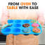 Set of 3 Nonstick Silicone 12-Cup Muffin Pans for Easy Baking and Cleaning