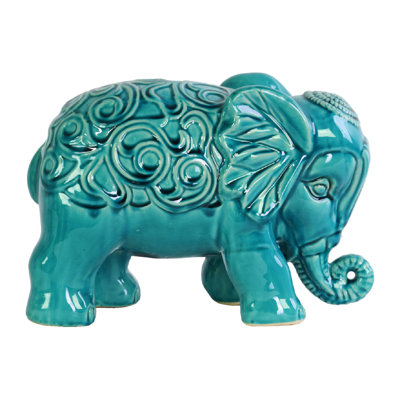 Figurine en porcelaine lustrée H 7 po