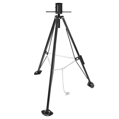 5th Wheel Tripod Stabilizer, 5000 LBS Load Capacity Tripod Fifth Wheel Stabilizer, 35"-57" Adjustable Height RV Gooseneck Stabilizer, Tripod Jack for Fifth-Wheel Trailers, RVs, and Campers