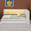 Lit de jour avec tablettes de rangement-669351700