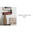 Raelynn Poplar Floating Shelf with Hooks