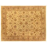 Fine Zeigler hand-knotted New Zealand Wool Ivory/Beige Area Rug