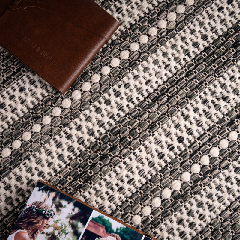 Iota Uni Hand Woven Area Rug, Rectangular 200 x 290cm, Grey/Brown/Blue