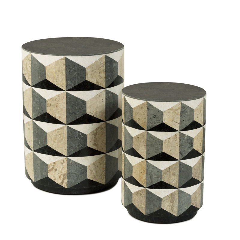 Milano End Table, 18" H x 12" W x 12" D