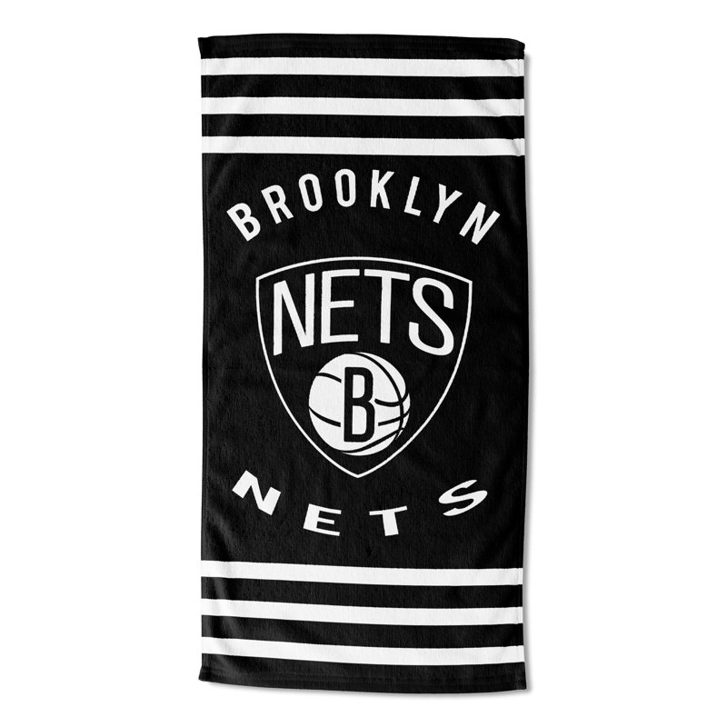 Cotton Blend Lightweight Beach Towel, Brooklyn Nets