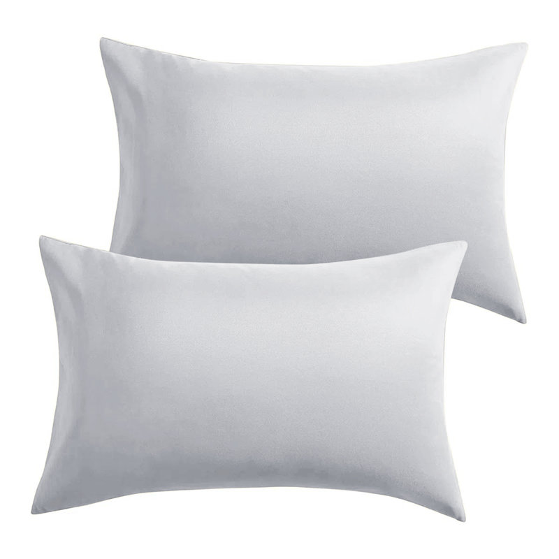 Microfiber Machine Tufted - Set of 2, Silver