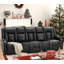 Canapé inclinable avec console et haut-parleurs Bluetooth, canapé inclinable manuel-1466552332