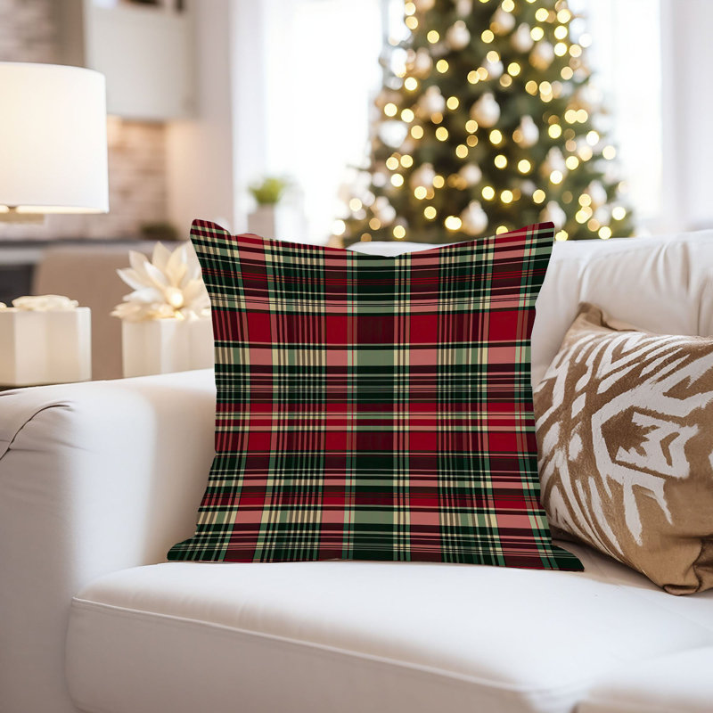 Plaid Pattern V Modern, 18" H x 18" W