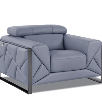 Fauteuil de coin en cuir Tyrena