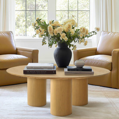 Table basse ronde 40 "à 3 pieds