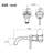 Wall Mounted Bathroom Sink Single Lever Handle Faucet With Pop-Up Drain (No Overflow)-118543448