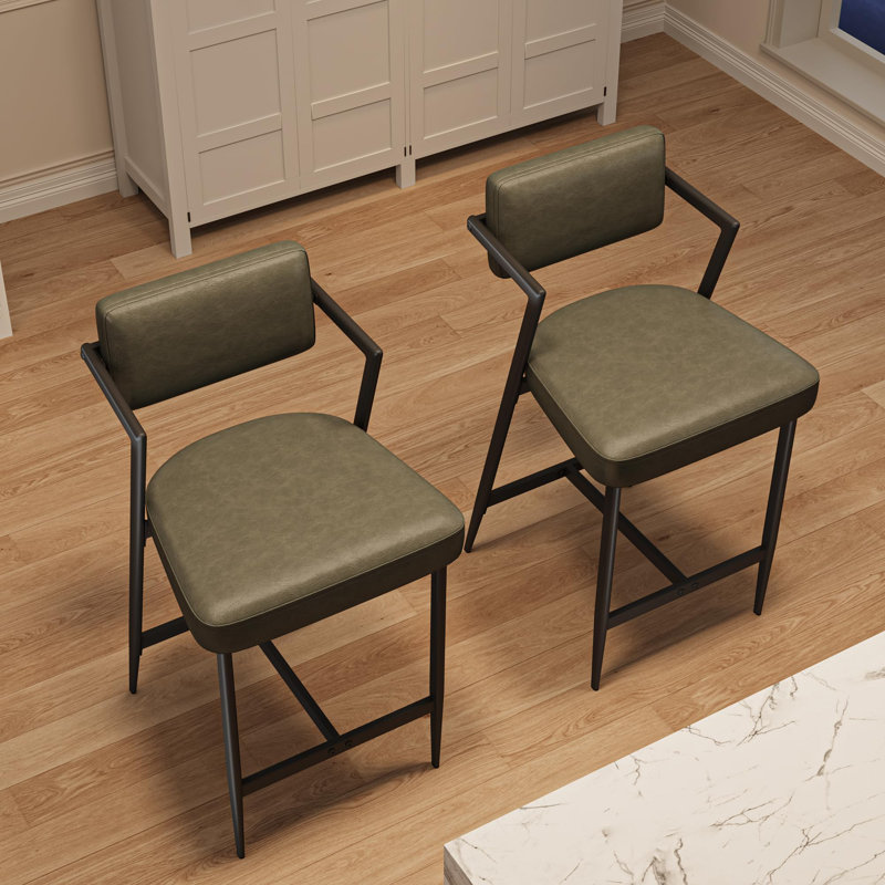Outdoor 68cm Counter Stool, Green