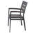 H&D Barnwood Aluminum Dining Arm Chair