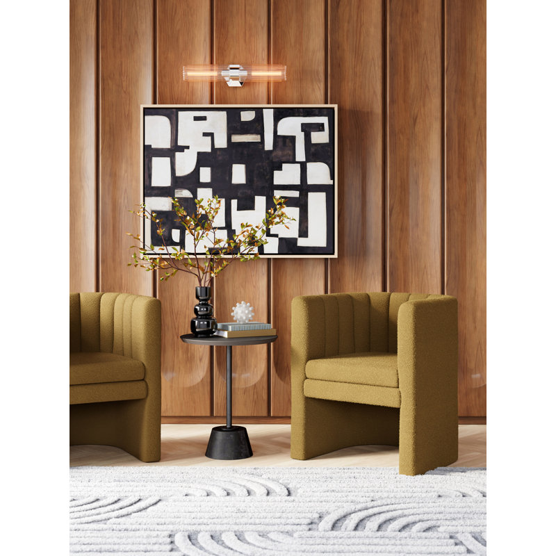 Abigail Solid Brass Armed Sconce, Polished Nickel
